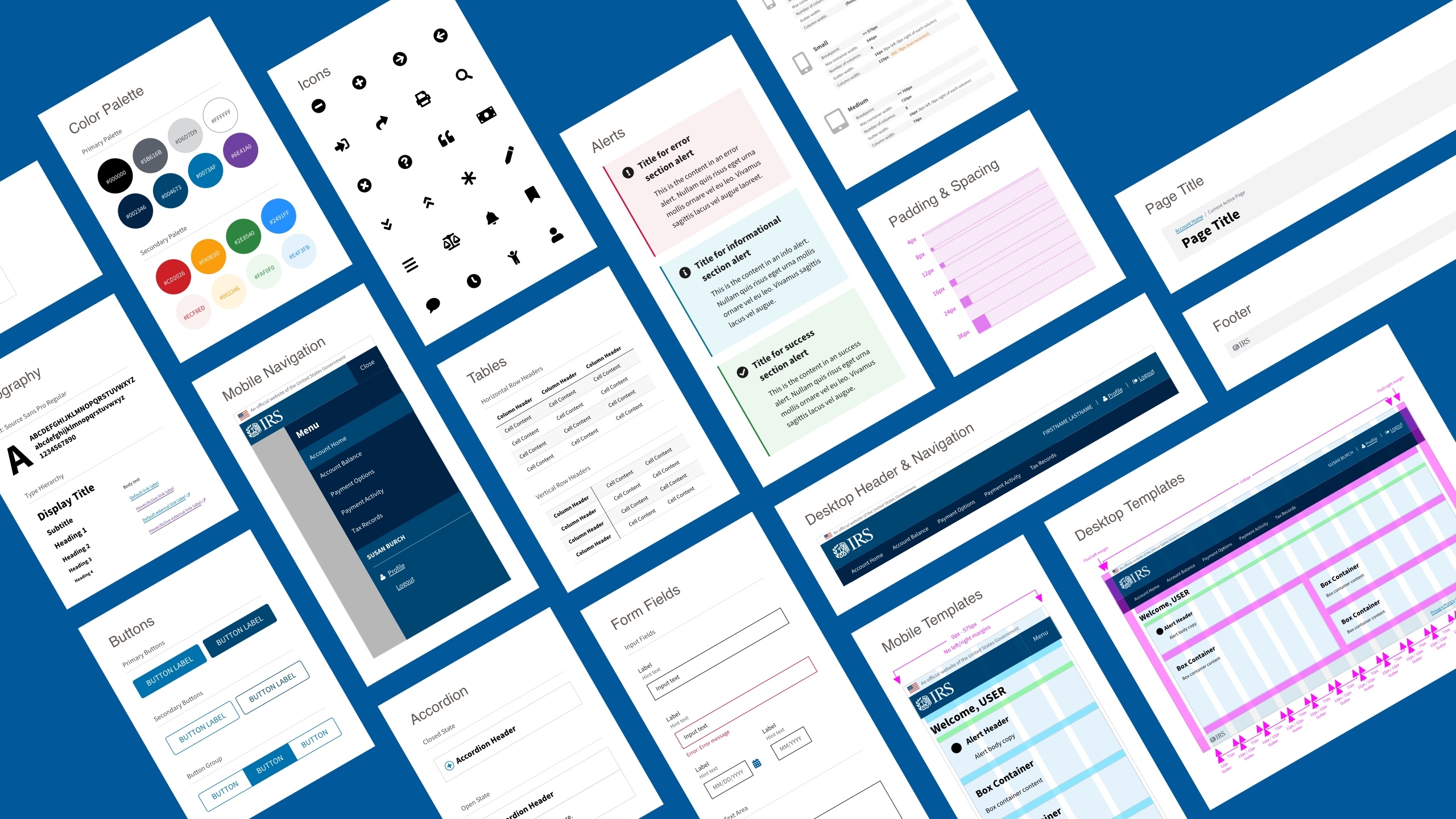 Online Account Design Specs